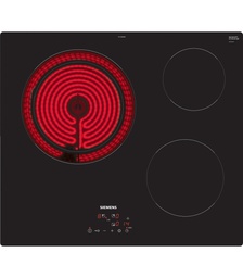 [ET61RBKB8E] Siemens ET61RBKB8E, placa vitrocerámica, 3 fuegos, 60 cm, negro, iQ300
