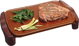 [GR559] Jata GR559, plancha de asar eléctrica de terracota, 1600w, 46x28cm, termostato regulable