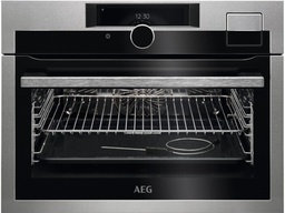[KSE998290M] AEG KSE998290M, horno compacto 100% vapor, SteamPro, mando Mastery, serie 9000