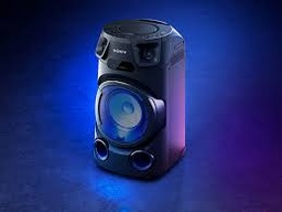 [MHCV13 SONY] Sony MHC-V13, altavoz de fiesta, potente Bluetooth, iluminación multicolor, reproductor de CD, entrada de micrófono
