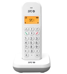 [KEOPS BLANCO] SPC KEOPS (7334B), teléfono inalámbrico, identificación de llamadas, Modo Eco, blanco