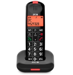 [KEOPS NEGRO] SPC KEOPS (7334B), teléfono inalámbrico, identificación de llamadas, Modo Eco, negro