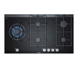 [ER9A6SB70] Siemens ER9A6SB70, placa de gas, 90cm, cristal negro, 5 fuegos, iQ500