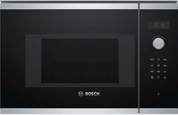 [BEL523MS0] Bosch BEL523MS0, microondas integrable con grill, serie 4, 1000w, 20l, 5 niveles, negro