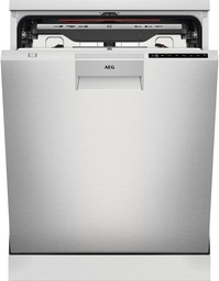 [FFB83816PM] AEG FFB83816PM, lavavajillas de libre instalación, serie 9000, AirDry, 3 bandejas ComFortLift, inox, clase D