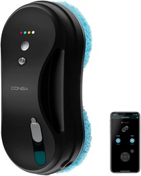 [WINDROID 880 SPRAYWATER CONNECTED T] Cecotec Windroid 880 SprayWater Connected T, robot limpia cristales, 3 en 1, 4 programas, incluye App
