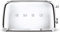 [TSF02SSEU] Smeg TSF02SSEU, tostadora de acero inox, ranuras extralargas, 6 niveles de tostado