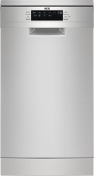 [FFB73527ZM] AEG FFB73527ZM, lavavajillas 45cm  libre instalación, 45cm, AirDry, SoftGrips y SoftSpikes, inox, clase D