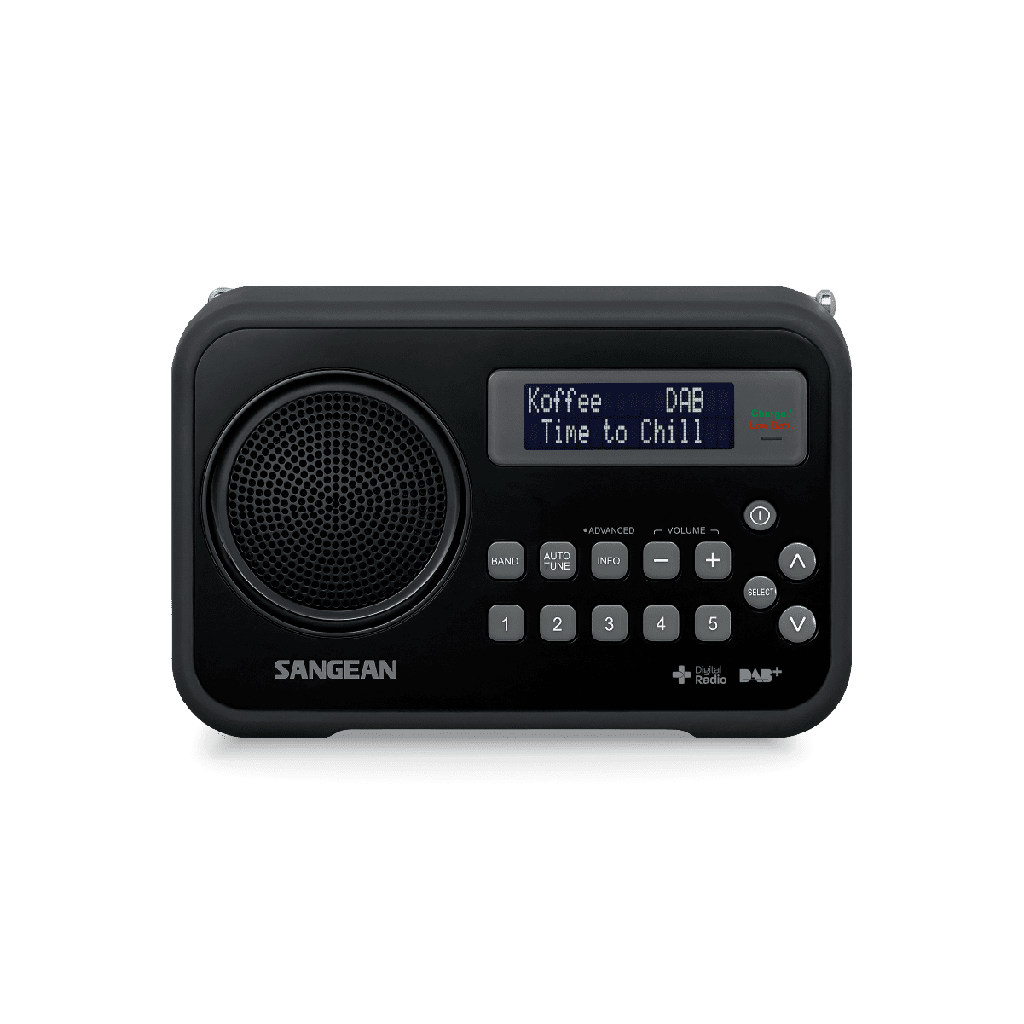 Sangean DPR-67, radio portátil, digital, DAB, DAB+, FM, 0,5W, negro | Arson