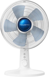 [VU2730F0] Rowenta VU2730, ventilador de mesa, Turbo Silence Extreme +, 4 velocidades, posición nocturna silenciosa, blanca