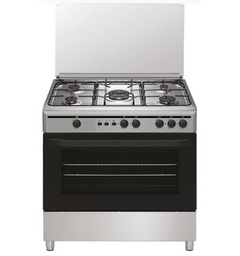 [ST9060IB (Gas Butano)] Vitrokitchen ST9060IB, cocina de gas butano, 90x60cm, 5 fuegos, horno eléctrico, inox