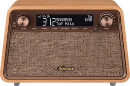 [WR201D] Sangean WR-201D, radio DAB+ / FM-RDS, Bluetooth, AUX Radio de sobremesa de madera premium cerezo natural