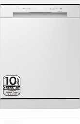 [DF141FW] LG DF141FW, lavavajillas 60 centímetros, 14L, con función QuadWash Direct Drive, blanco, clase D