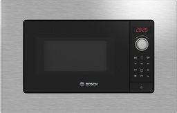 [BEL623MS3] Bosch BEL623MS3, Microondas con plato giratorio, inox, cristal negro y acero, serie 2
