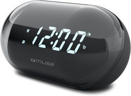 [M15GL] Muse M-15 GL, Radio Despertador, Doble Alarma, Radio FM, Negro