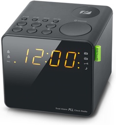 [M187CR] Muse M187CR, radio despertador, alarma dual, FM/MW, negro