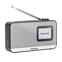 [RFD15] Panasonic RF-D15EG-K Radio Digital Portátil Dab+/FM con Bluetooth, Pantalla LCD TFT de 2,4", Altavoz de 1 W y 5 cm, 4 Botones Preestablecidos, Batería y CA, Alarma