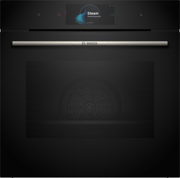 [HSG7584B1] Bosch HSG7584B1, horno multifunción 100 % vapor, AirFry,  sonda térmica, cristal negro, serie 8