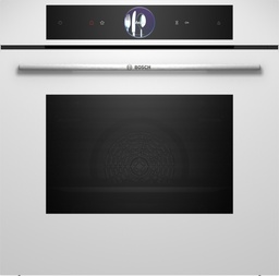 [HSG7361W1] Bosch HSG7361W1, horno multifunción 100 % vapor, AirFry, sonda térmica, cristal blanco, serie 8