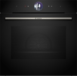 [HRG7761B1] Bosch HRG7761B1, horno multifunción con vapor, AirFry, sonda térmica, cristal negro, serie 8