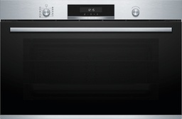[VBD5780S0] Bosch VBD5780S0, Horno multifunción pirolítico 90 cm, cristal negro y acero inox, serie 6