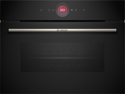 [CBG7341B1] Bosch CBG7341B1, horno compacto multifunción, cristal negro, serie 8