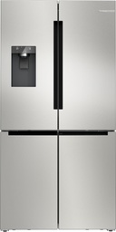 [KFD96APEA] Bosch KFD96APEA, Frigorífico americano, dispensador con toma de agua, 4 puertas, No Frost, 183 x 90,5 cm, Inox, Serie 6