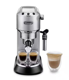 [EC685.M] DeLonghi EC685.M, cafetera de bomba tradicional, Thermoblock, 2 tazas, color inox