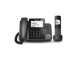 [KX-TGF310EXM] Panasonic KX-TGF310EXM, teléfono inalámbrico, contestador automático, 3 botones de marcado, plateado