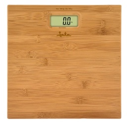 [489] Jata 489, báscula de bambú, visor LCD, capacidad 150kg, 4 sensores