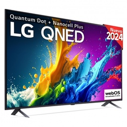 [86QNED80T6A] LG 86QNED80T6A, 86" 4K QNED, Smart TV, HDR10, WebOS24, Serie 80, procesador inteligente, Dolby Digital Plus, negro