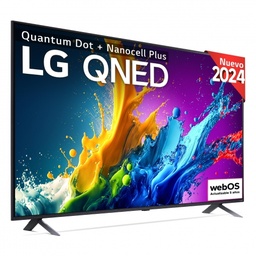 [75QNED80T6A] LG 75QNED80T6A, 75", 4K QNED, Smart TV, HDR10, WebOS24, Serie 80, Procesador Potente e Inteligente, Dolby Digital Plus, Alexa/Google Assistant, Negro