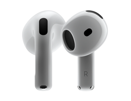 [MXP63ZM] Apple AirPods 4 (2024 4ª gen), Inalámbricos, Bluetooth®, Estuche de carga USB‑C, Chip H2, Siri, USB-C, Blanco