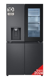 [GMG961EVKE] LG GMG961EVKE, frigorífico americano combi, InstaView TocToc, depósito de agua, black inox, 1792 x 914  clase E