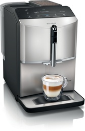 [TF303E07] Siemens TF303E07, cafetera superautomática, EQ300, acero inoxidable metálico, depósito de agua extraíble