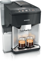 [TQ513R01] Siemens TQ513R01, cafetera superautomática, EQ500 integral, plateado claro, negro, depósito de agua extraíble