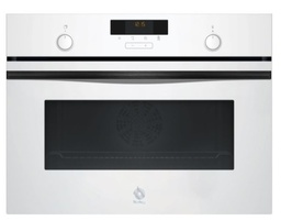 [3CB5159B3] Balay 3CB5159B3, Horno Multifunción Compacto 60 x 45 Cm Cristal Blanco Clase A, Hidrolítico