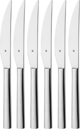 [WMF Nuova set de 6 cuchillos de carne] WMF Nuova, set de 6 cuchillos de carne, acero inox, Cromargan, apto para lavavajillas