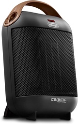 [HFX30C18.AG] DeLonghi HFX30C18.AG, calefactor cerámico, 1800w, 2 velocidades, fácil transporte, negro