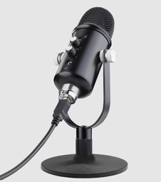 [XMICPRO500] KeepOut XMICPRO500, micrófono gaming, base y filtro Windscreen, Aux Jack 3.5mm, negro