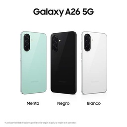 Teléfono Samsung Galaxy A26 5G, Pantalla 6,7" Super Amoled, Procesador Exyno 1380, Cámara 50 mpx, Memoria Ram 8gb, Memoria Interna 256gb, Batería 5000mAh