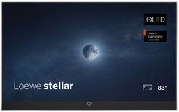 [STELLAR 83 DR+ Aluminio] Loewe STELLAR 83 DR+, Smart Tv 83", OLED, 4K, HDR, Dolby Atmos, aluminio