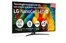 [50NANO81A6A] LG 50NANO81A6A, TV NanoCell 50", 4K Ultra HD, 60Hz, webOS 25