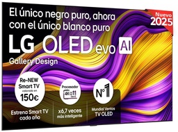 [OLED55G54LW CASH BACK 150 €] LG OLED55G54LW, TV OLED 55", 4K, 120Hz, procesador 4K IA α11 Gen2, Smart TV