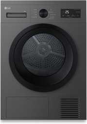 [RHA1008NDK] LG RHA1008NDK Secadora 8kg, D, con Bomba de calor , Negro grafito silver, Serie 100