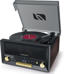 [MT112W] Muse MT-112 W, Micro Sistema CD y Radio con Giradiscos Muse, Tres velocidades, Bluetooth, USB y Lector de Tarjetas SD