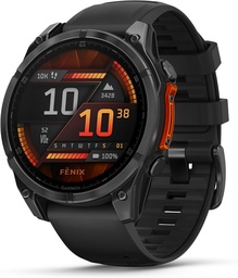 [010-02904-00] Reloj Garmin Fēnix 8, 47mm, Multisport GPS, Monitor de frecuencia cardiaca, Resistente al agua 10 ATM, Batería hasta 16 días