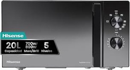 [H20MOMBP1HG] Hisense H20MOMBP1HG - Microondas con Grill 800W, 20L