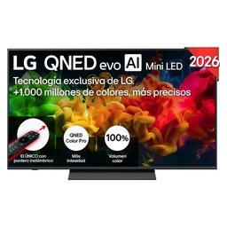 [55QNED81B6A] LG 55QNED81B6A, TV QNED Mini LED, UHD 4K, Procesador Inteligente α7 AI Processor 4K Gen9, Tecnologia Nano, Smart TV Web OS, Tecnologia EVO