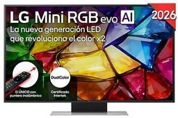 [75MRGB87B6B] LG 75MRGB87B6B, TV MINI LED, procesador a8 AI 4K Gen3, SMART TV Web OS, Tecnología Mini RGB